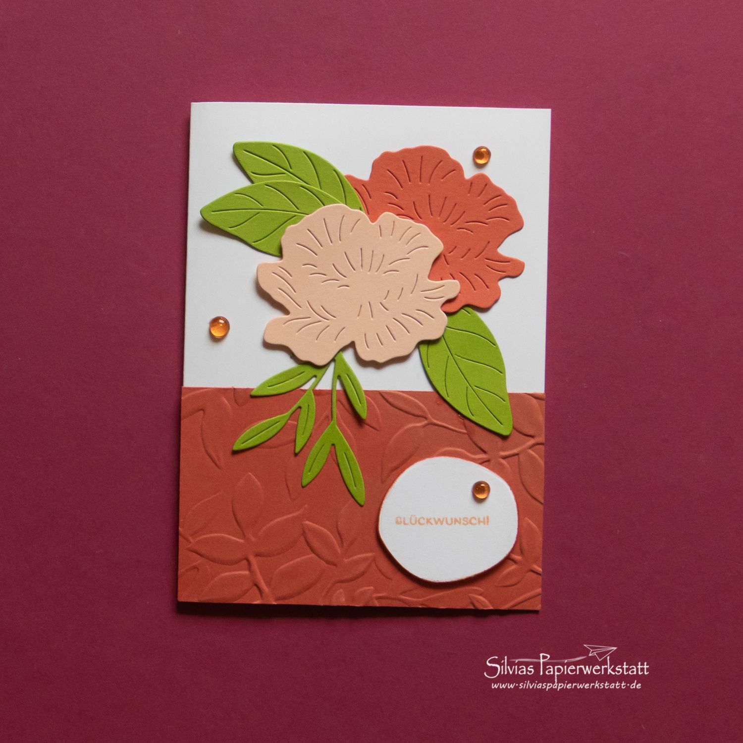 Glückwunsch mit Blüten