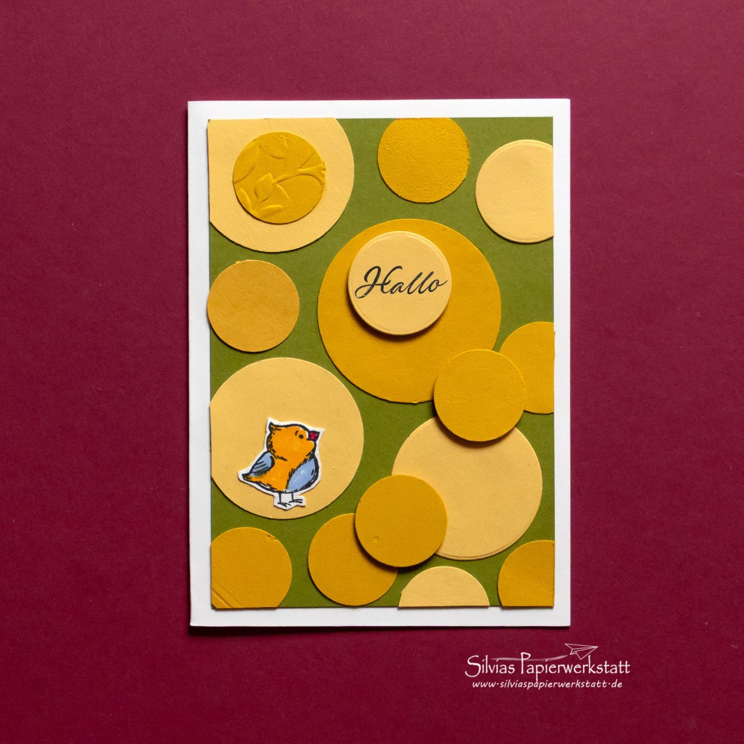 Vogerl auf gelben Kreisen Vogerl auf gelben Kreisen
