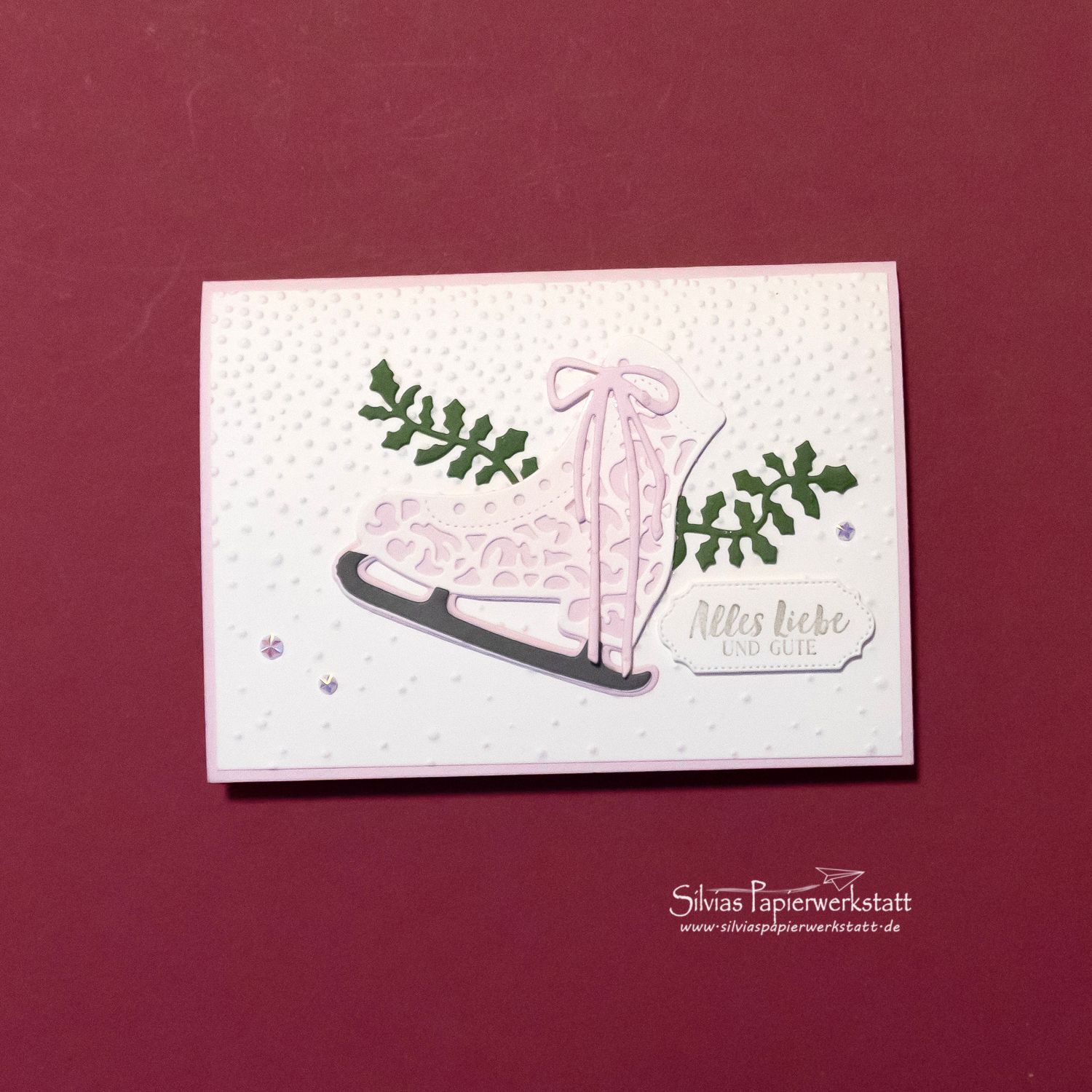 Schlittschuh laufen im Winter