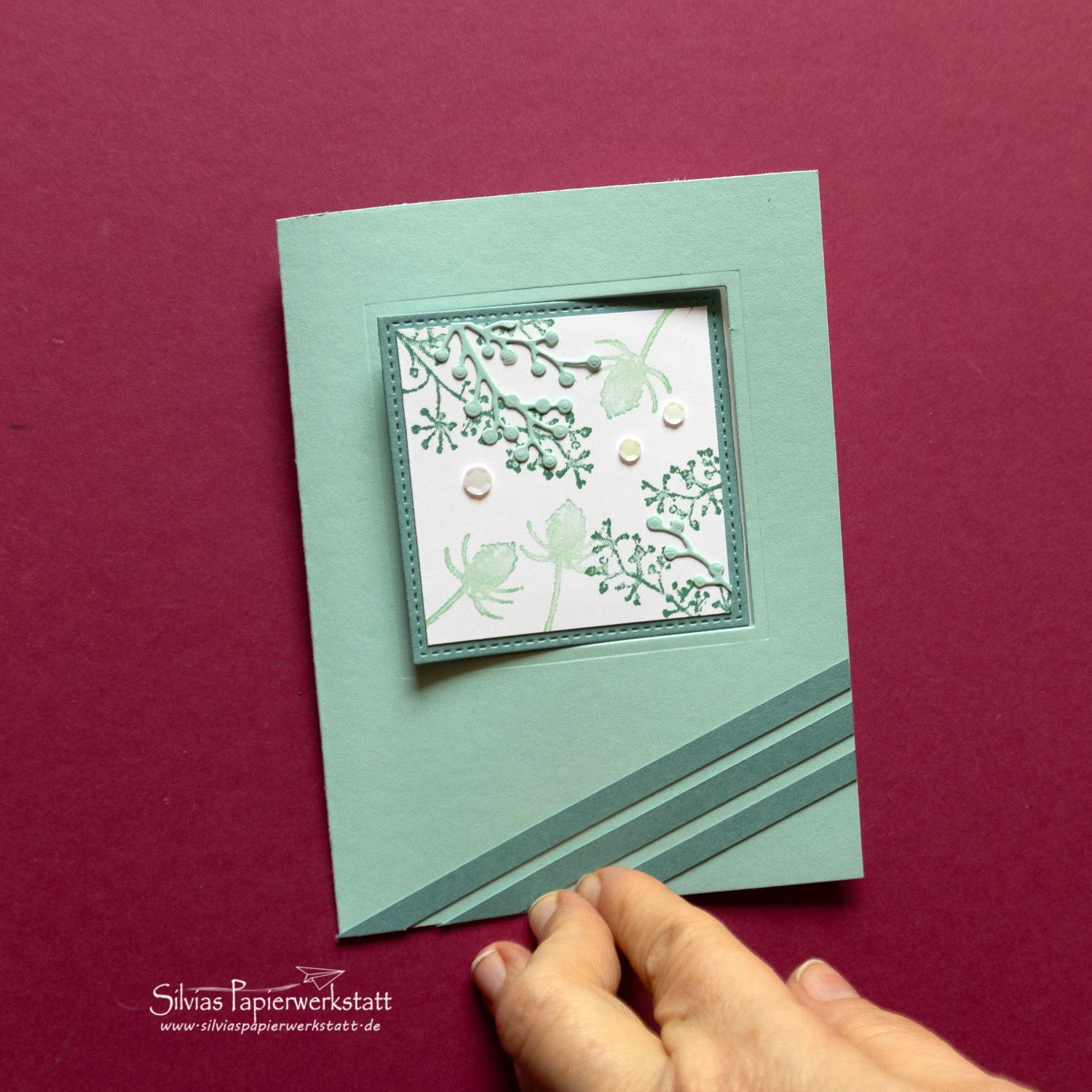 Frostige Blüten Pop Up Karte Frostige Blüten Pop Up Karte