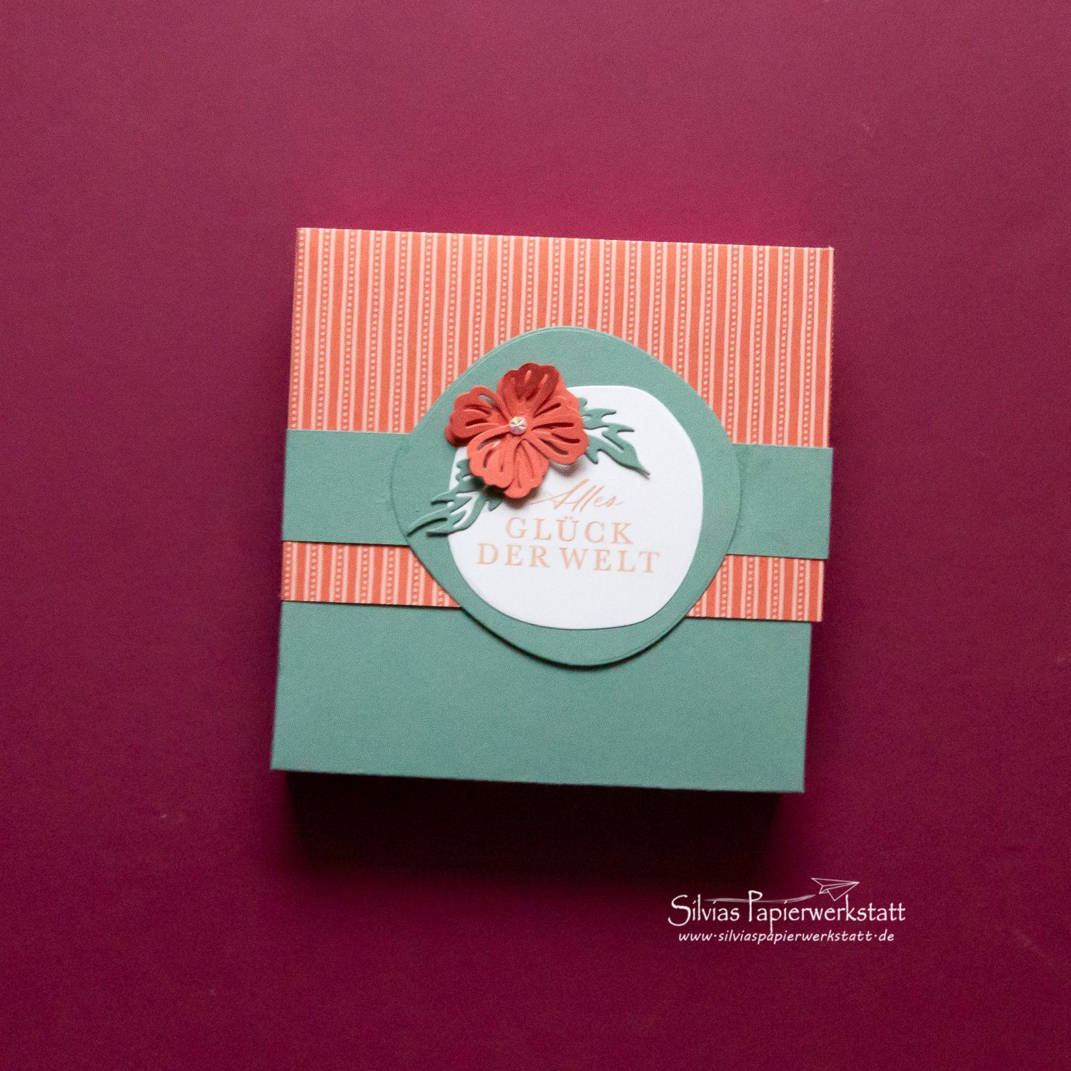 Pralinenbox Grün-Orange