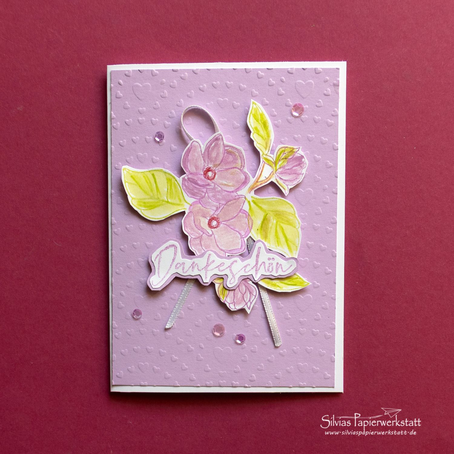 Dankeschön mit Blütenranke