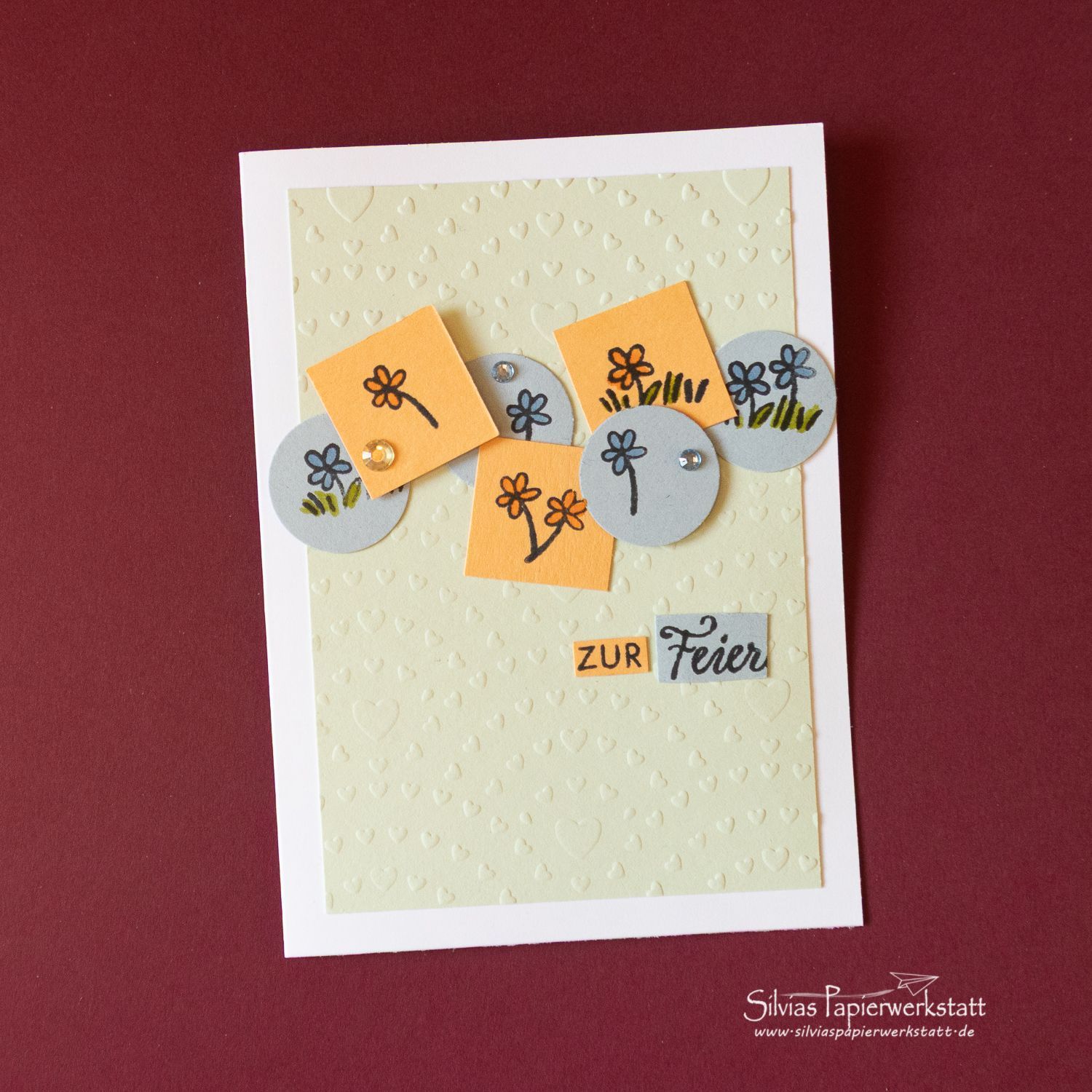 Blümchen auf Kreisen und Quadraten Blümchen auf Kreisen und Quadraten