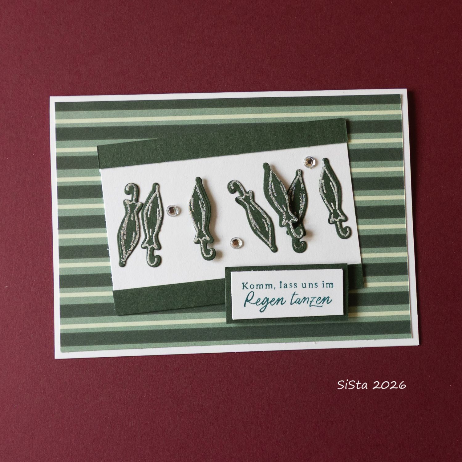 Schirme mit Silberglitzer Schirme mit Silberglitzer