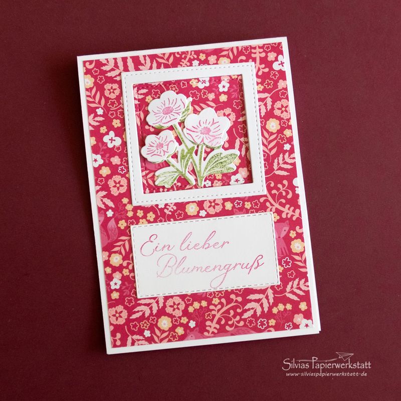 Blumengruß in Pink und Rosa