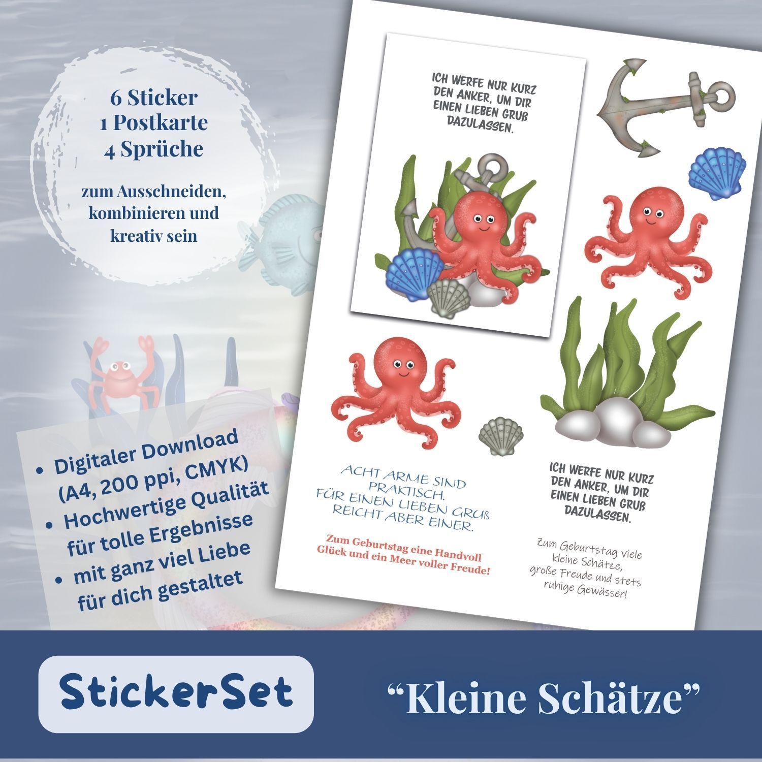 Kleine Schätze - Stickerset für Karten & Co. DOWNLOAD Kleine Schätze - Stickerset für Karten & Co. DOWNLOAD