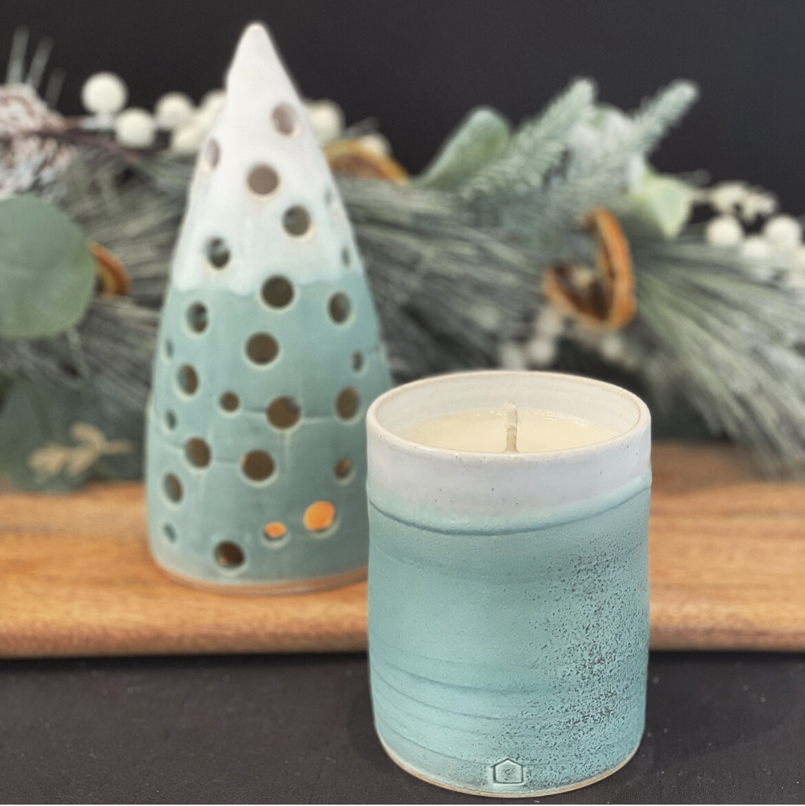 Luxury Hand Poured ‘Havana’ Cuban Tobacco &amp; Oak Candle In Sage Leaf