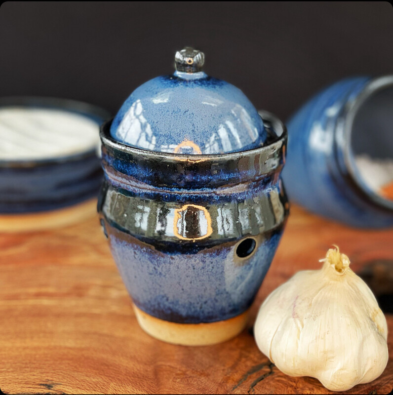 Night Sky Garlic Pot
