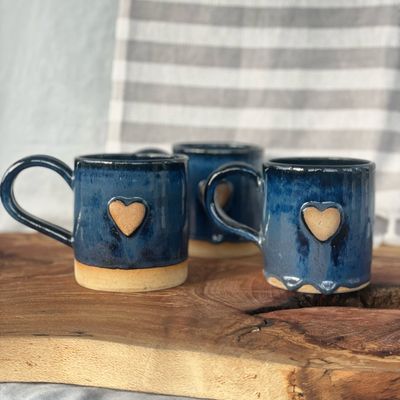 Night Sky Heart Mug