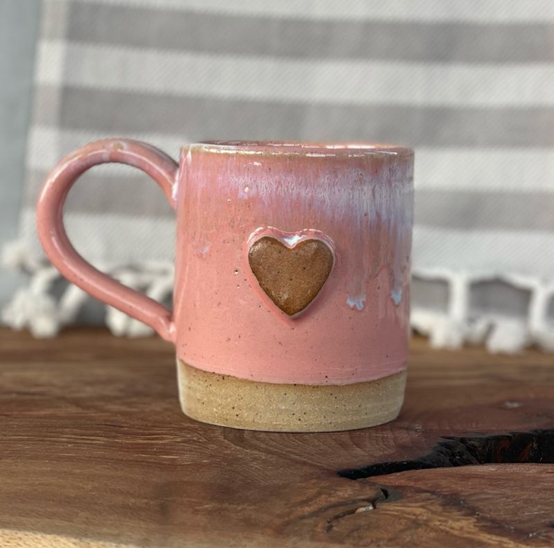 Pink Heart Mug