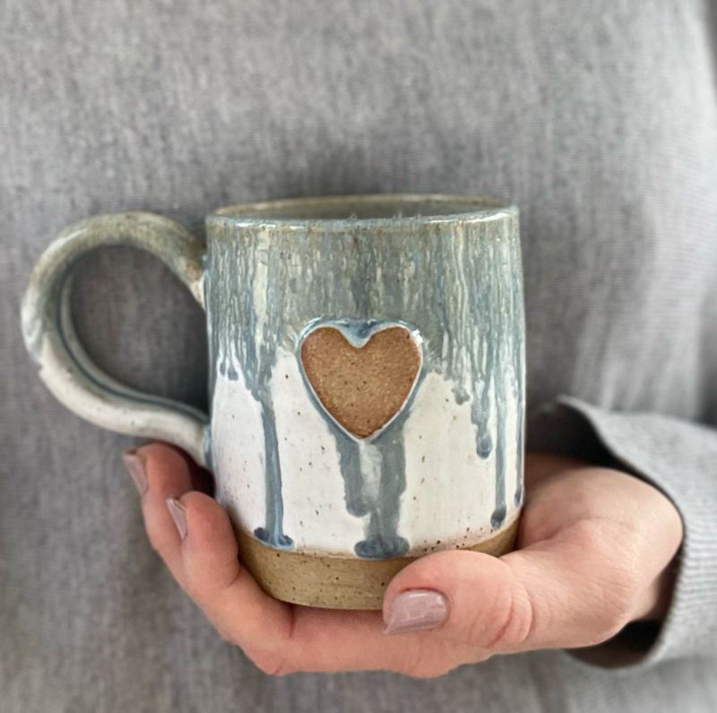 Seaspray Heart Mug