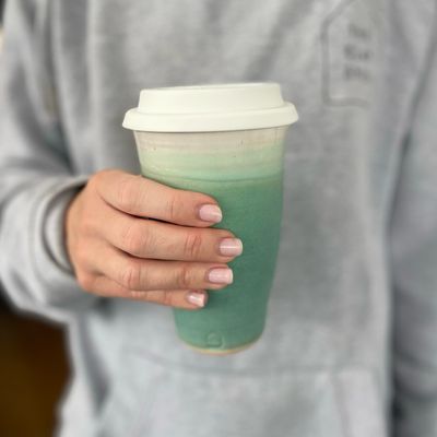 12oz Travel Cup in Sage Leaf