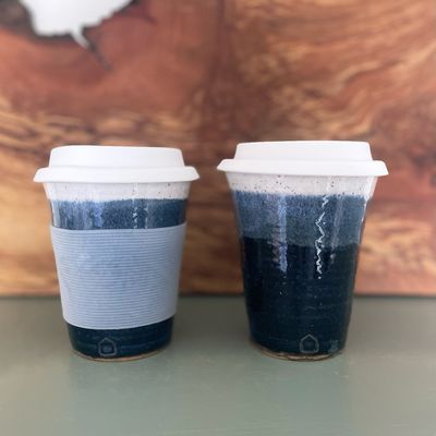 9oz Travel Cup in Snow Capped Night Sky