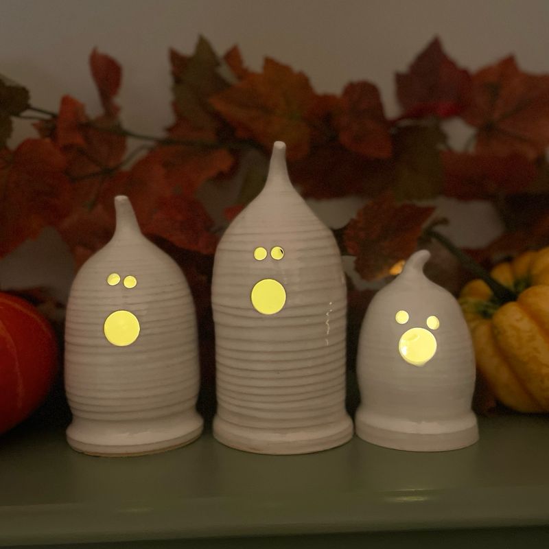 Set of Three Ghost Luminaries