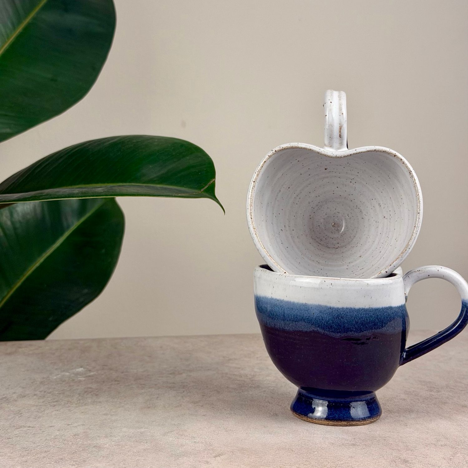 Night Sky Heart Shaped Cup - 7oz