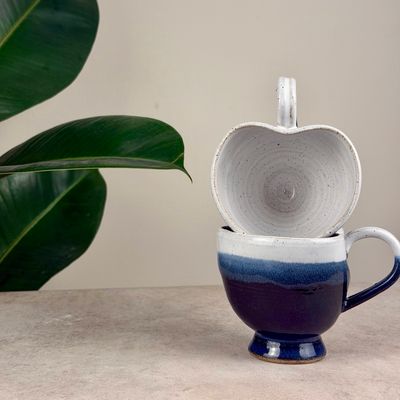 Night Sky Heart Shaped Cup - 7oz