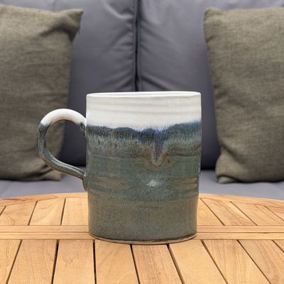Glossy Grey Pint Mug