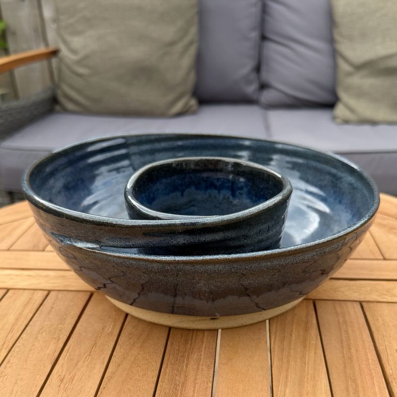 Chip &amp; Dip Bowl - Night Sky