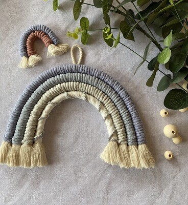 Winter Blue Macrame Rainbow