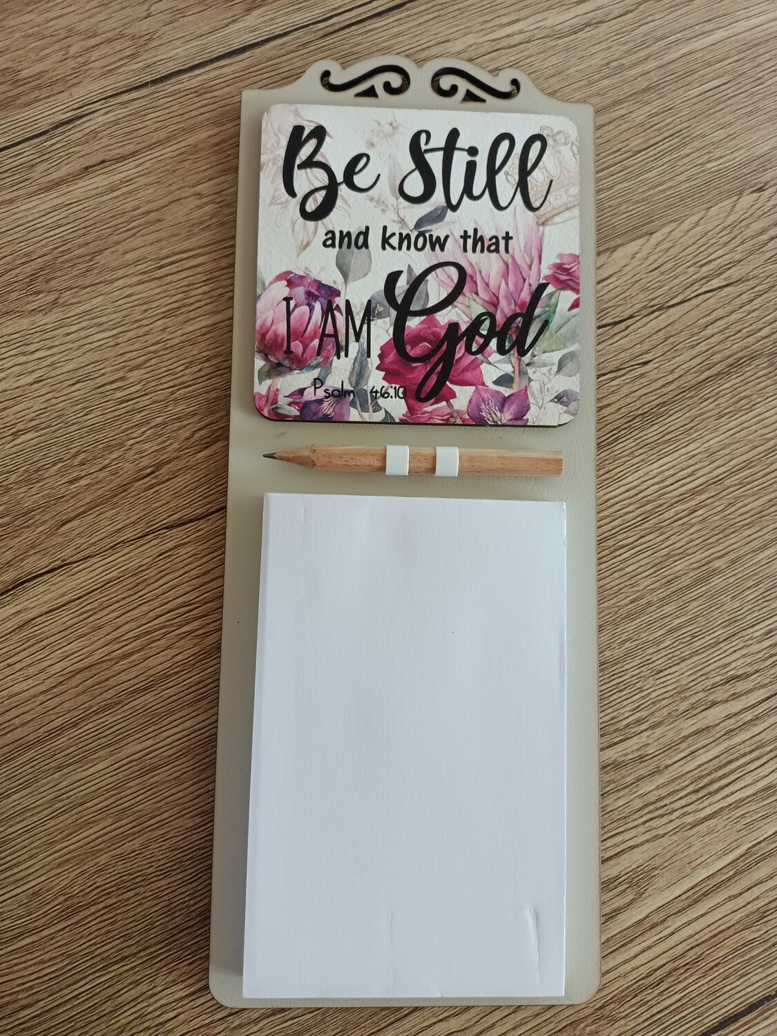 BE STILL AND KNOW FRIDGE NOTEPAD (280 x 110mm)