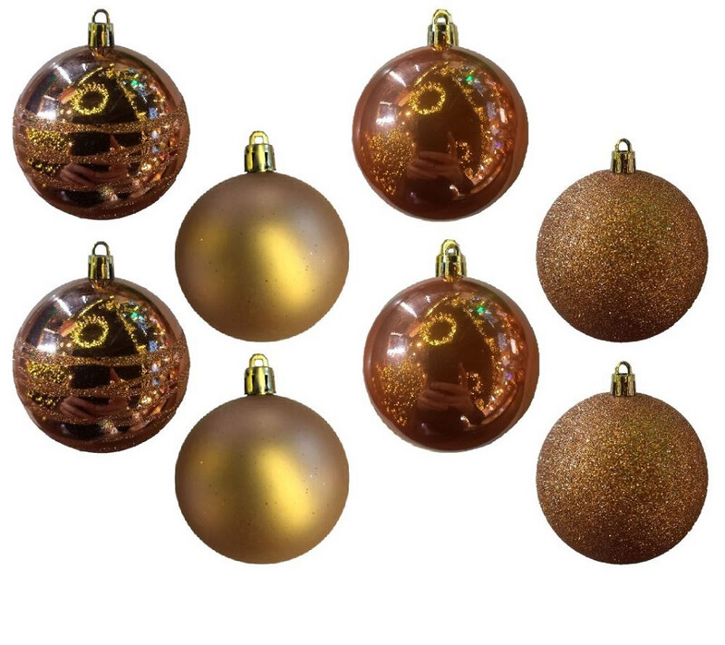 ROSE GOLD BAUBLES (8cm)