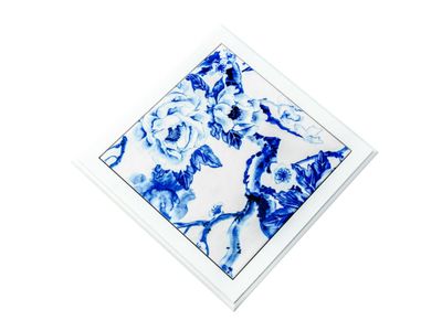 BLUE DELFT POTSTAND SQUARE WITH TILE INLAY (250 x 250mm)