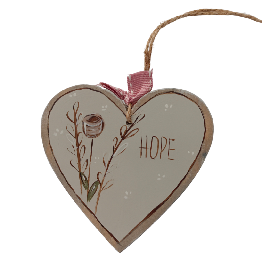 HOPE HANG HEART (10 x 10cm)