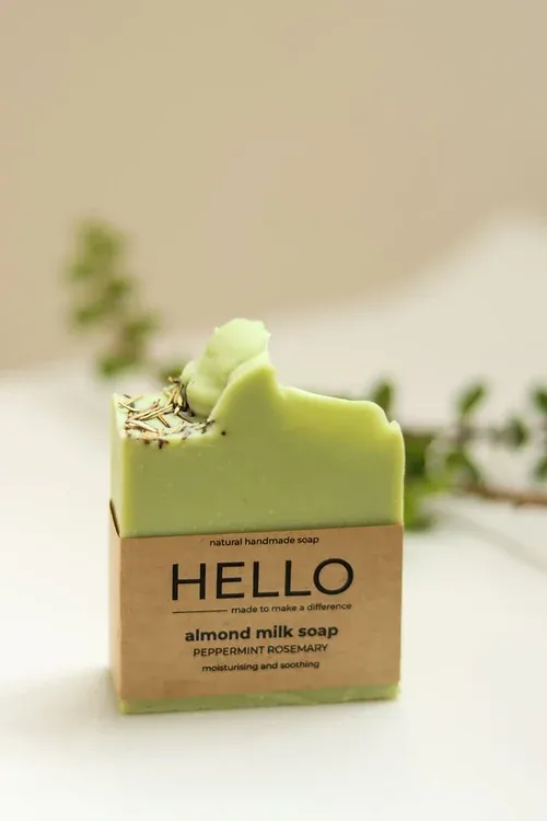 PEPPERMINT &amp; ROSEMARY ALMOND MILK SOAP BAR