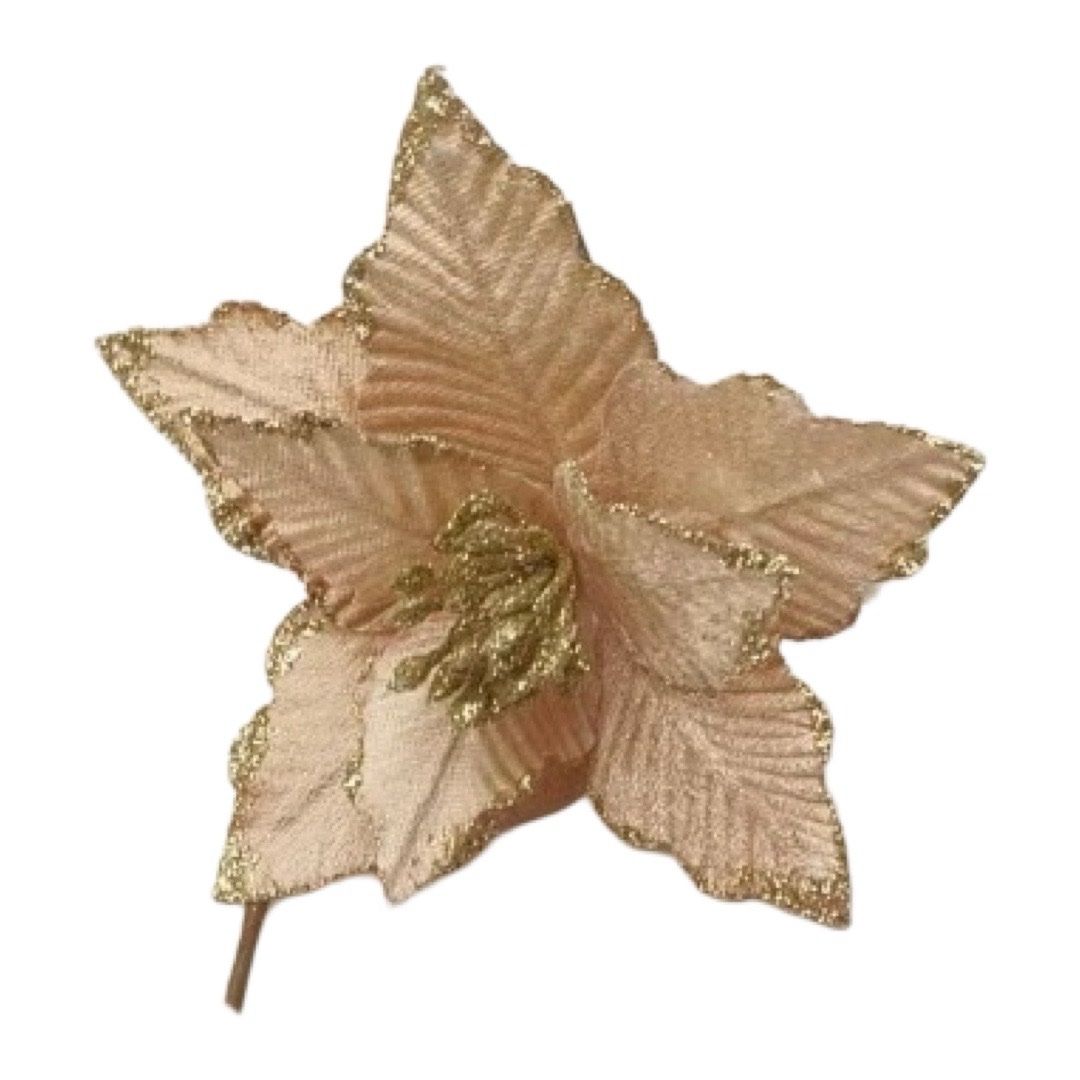 GOLD POINSETTIA (16.5cm)