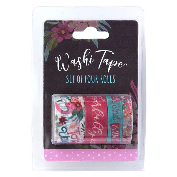 FLAMINGO WASHI TAPE (Set of 4 rolls)