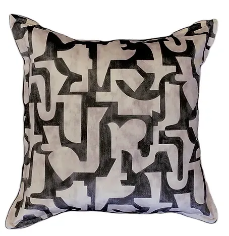 BLACK CUBIST SCATTER CUSHION (60 x 60cm)