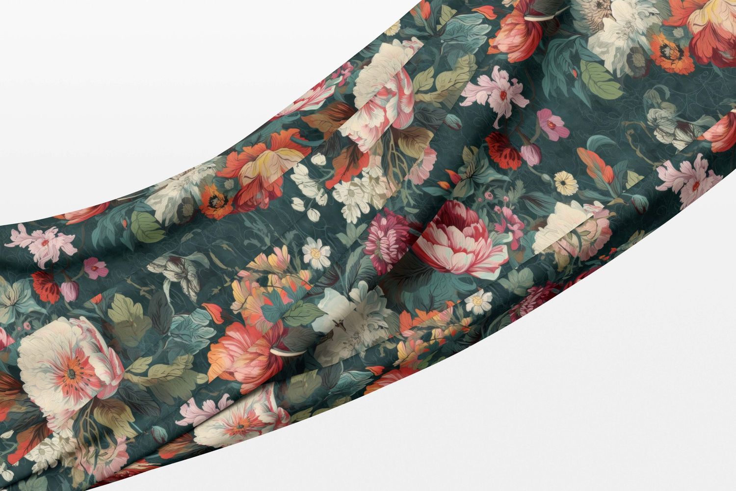 ENDLESS BLOOMS TABLECLOTH (MOCK LINEN)