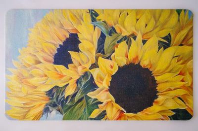 SUNFLOWER KITCHEN MAT PVC MEMORY FOAM KM18