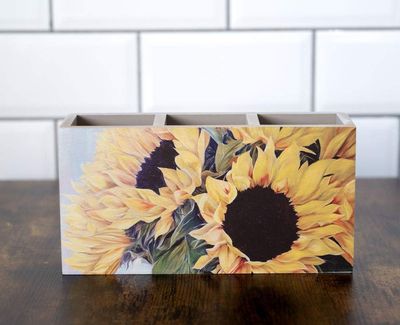 SUNFLOWER CUTLERY/STATIONERY HOLDER CH14