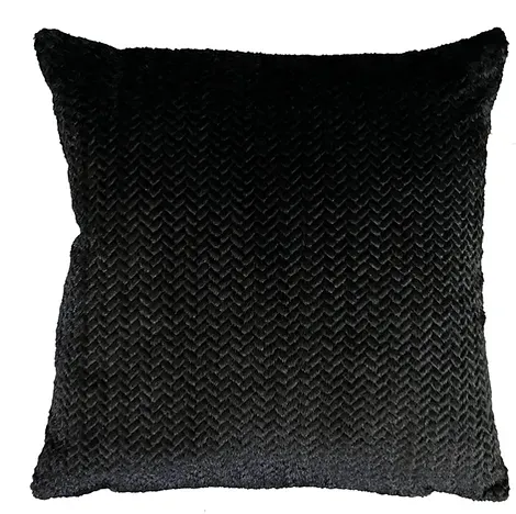 BLACK CHEVRON SCATTER CUSHION (60 x 60cm)