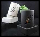3 Piece Leaf Design Oil Burner