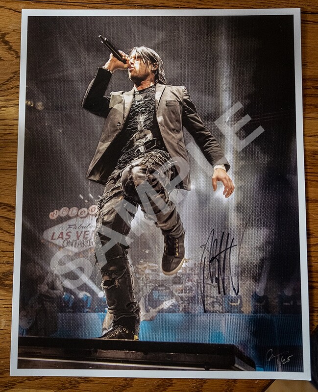 Matt Walst of Three Days Grace signed and numbered photo