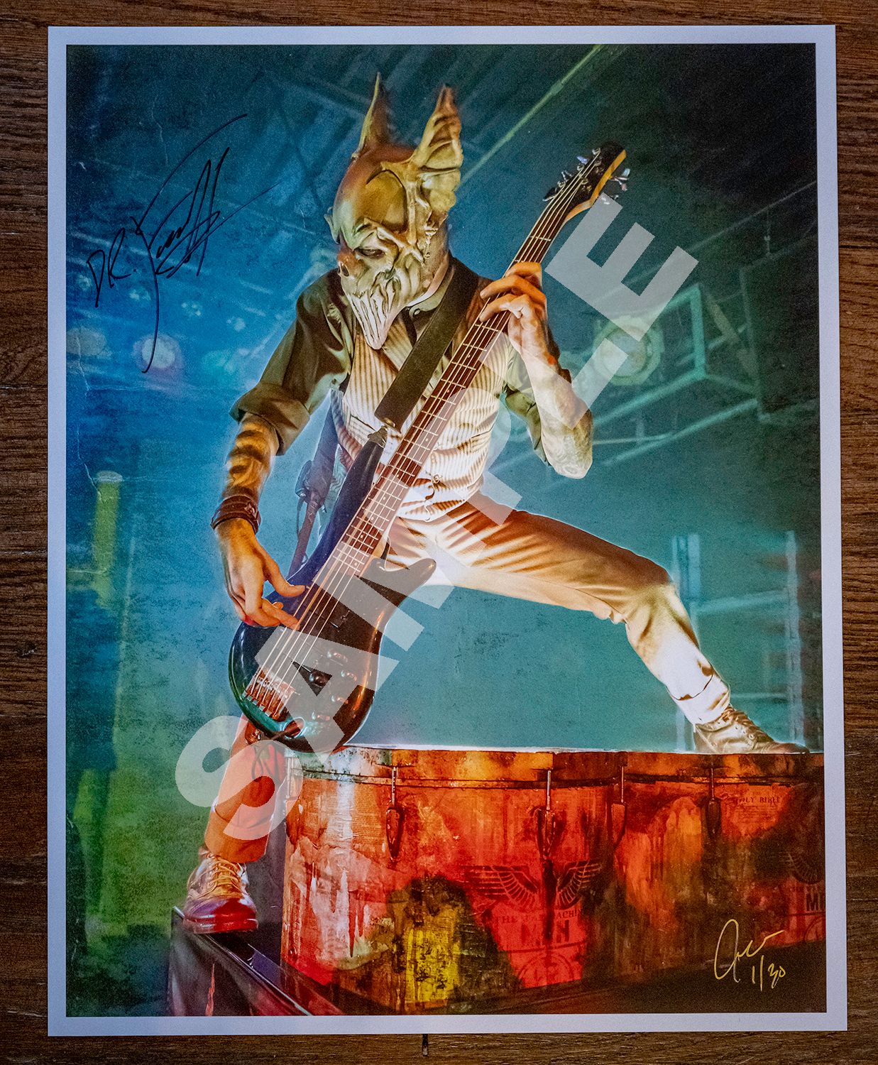 Dr F of Mushroomhead signed and numbered photo