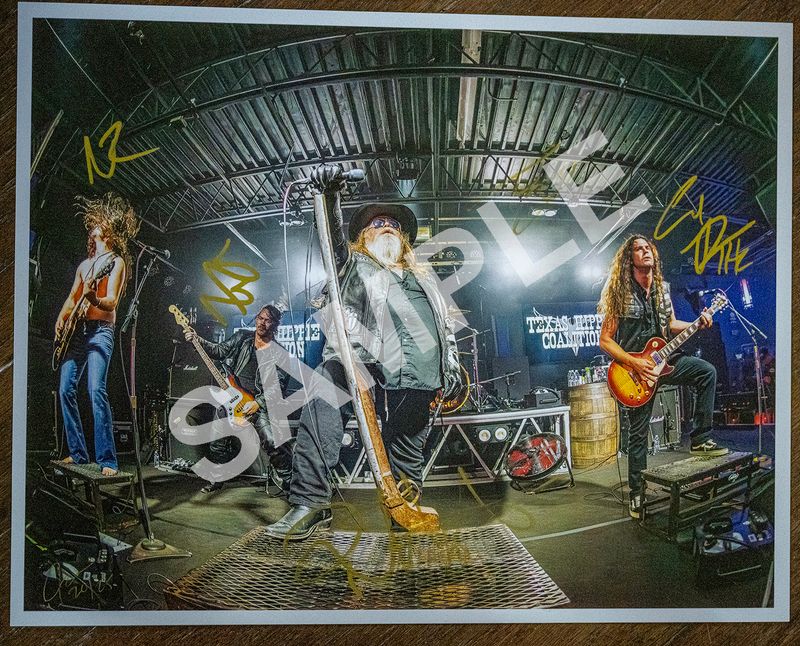 Texas Hippie Coalition signed and numbered photo