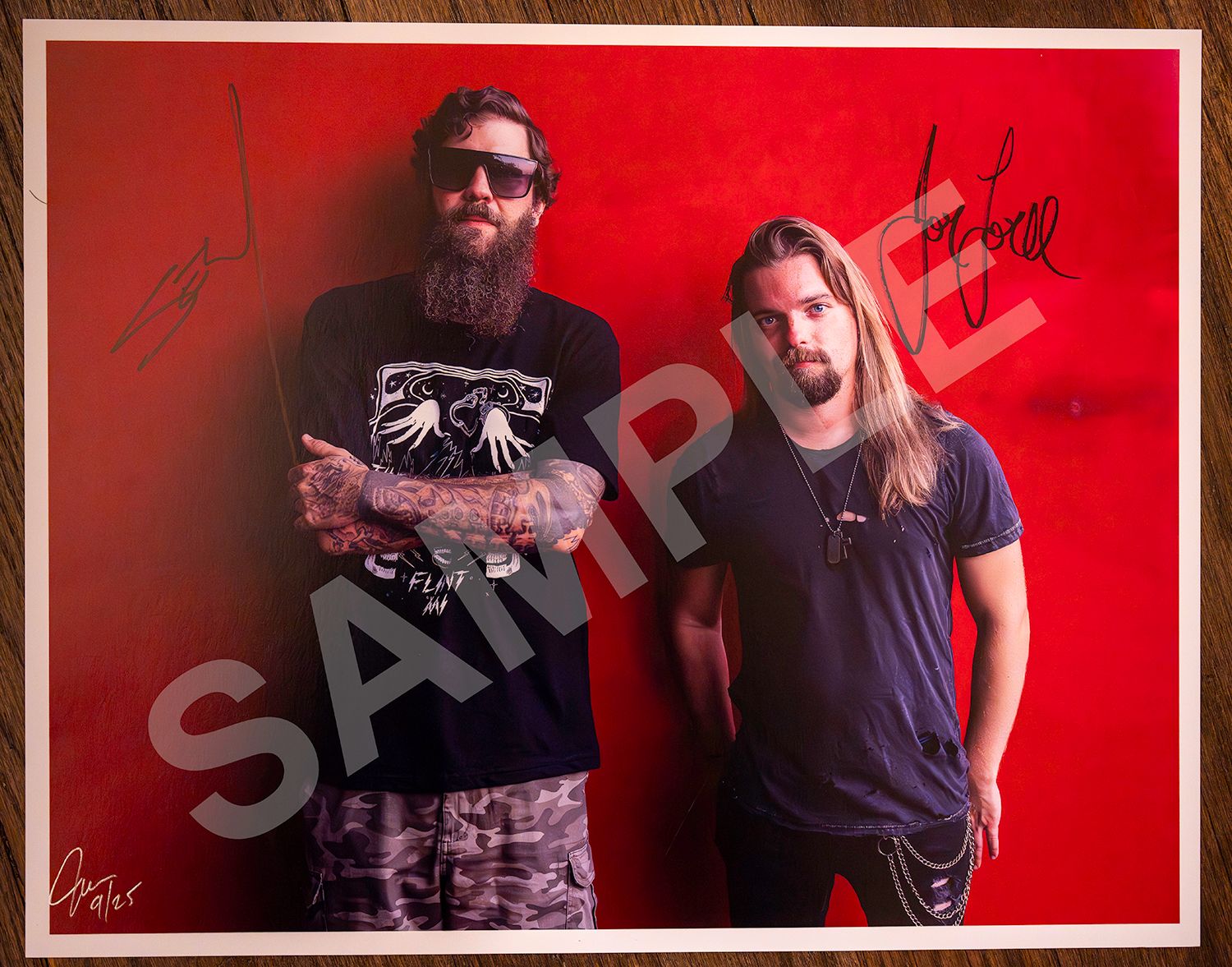 Smile Empty Soul signed and numbered photo