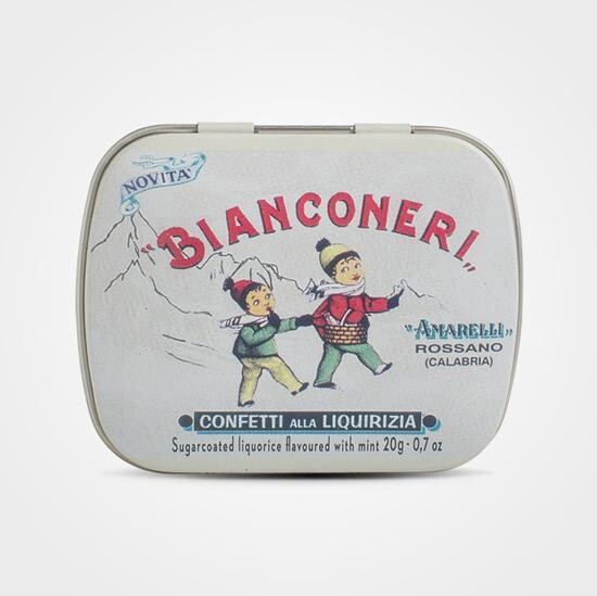 Amarelli Bianconeri - Minz-Lakritz Bonbons