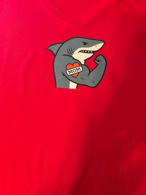 Women’s T-Shirt with image of Shark w/Mom Tattoo
