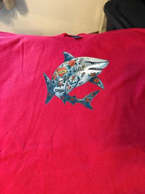 Women’s T-Shirt with image of Bullshark Fully Tattooed w/Mom