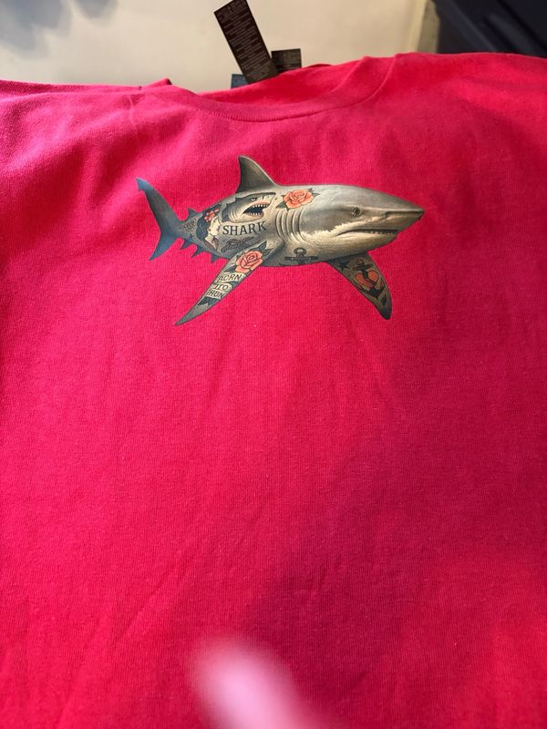 Women’s T-Shirt with image of Bullshark Fully Tattooed