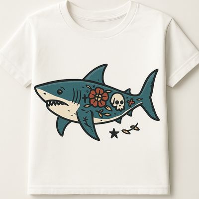 Beanie with image of Shark With Tattoo