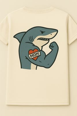 Men’s T-Shirt with image of Bullshark w/Mom