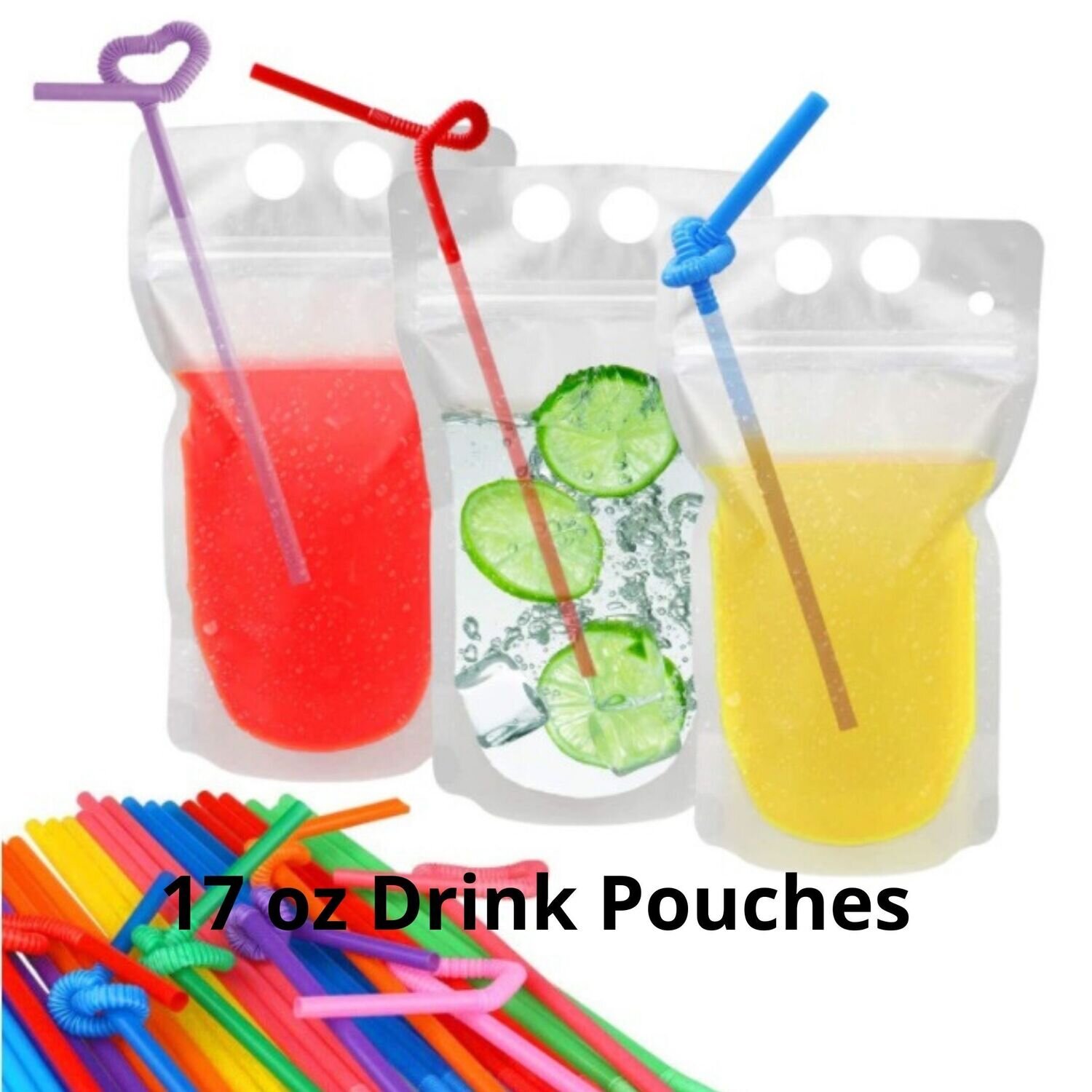 Sample 17 oz Logo Drink Pouch