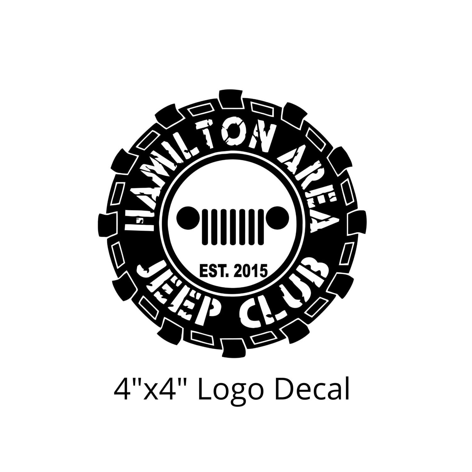 HAJC Round Logo Decal