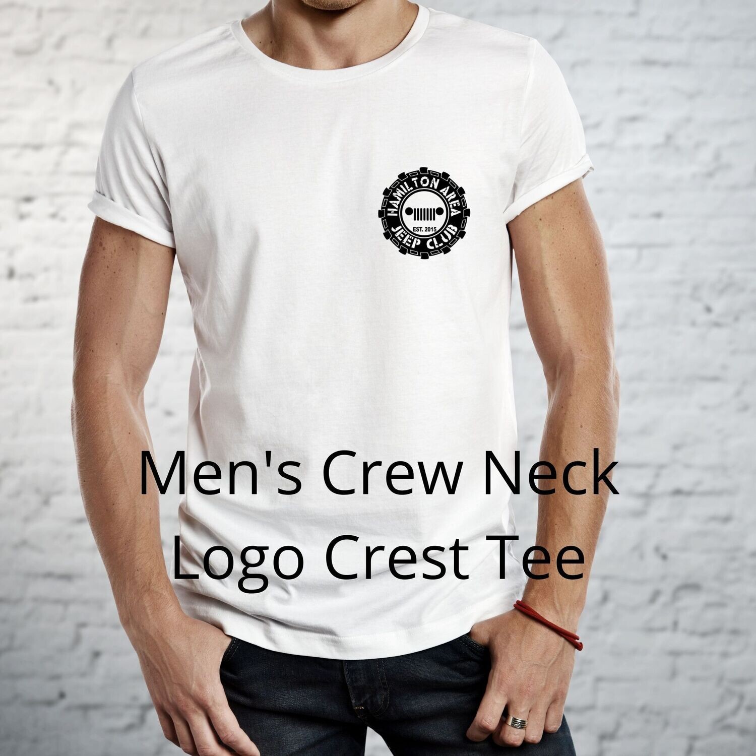 HAJC Men&#39;s Crew Neck Crest Logo Tee