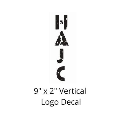 HAJC Vertical Banner Decal